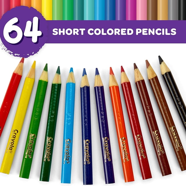 Crayola Mini Lápices de Colores en Colores Variados, Suministros para Colorear para Niños, Crayola Crayola