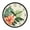 Tropical Leaves and Flowers, variant on Voice Activated Clock with Glow Light 12 Inch Large Silent Wall Clock Battery Operated for Home Decor Yellow Cat and Dog