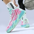 thumbnail image 6 of BINQER Unisex Basketball Sneakers Breathable Athletic Shoes with Multi Color Matching Design, Dynamic Traction All-Day Comfort for Indoor/Outdoor Courts, 6 of 7