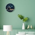 thumbnail image 4 of 10 Inch Wall Clock Battery Operated Silent Clock Decorative for Office, Kitchen, Outdoor, Living Room，Bear in The Strange Forest Lovely Design, 4 of 4