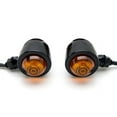 thumbnail image 2 of Krator Motorcycle 2 pcs Black Amber Turn Signals Lights Compatible with Victory Ness Jackpot Arlen Series, 2 of 5