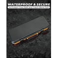 thumbnail image 5 of BLUEWING Tackle Storage Tray Durable Waterproof Tackle Organizer Box with 1 Large Adjustable Compartment, 15.75*6.3*3.15 in, Orange, 5 of 6