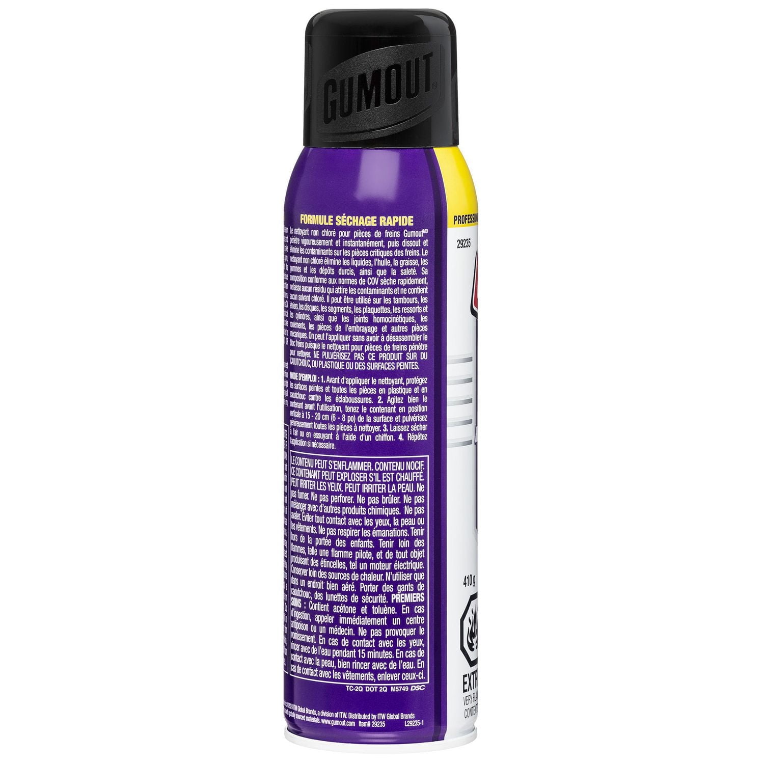 Nettoyant de pièces de freins Gumout (non-chloré) 410 g