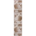 thumbnail image 2 of JONATHAN Y TUSCAN SUN 2 x 8 Runner Rug, Veronica Beach Stripe and Palm Leaf - Pink/Cream, TSN402A-28, 2 of 6