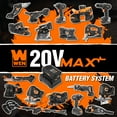 thumbnail image 5 of WEN 20401 20V Max Cordless Detailing Palm Sander with 2.0 Ah Lithium-Ion Battery and Charger, 5 of 8