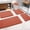 Orange, variant on ChakmeOne Memory Foam Bath Mat, Bath Mats for Bathroom Floor - Set of 4 Super Soft Absorbent Non Slip Bathroom Rug Set for Tub and Shower, Home Decor Accessories