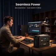 OUPES Mega 1 Lite Portable Power Station 1800W, 1024Wh LiFePO4 Battery, 140W USB-C Output, 46Min Fast Charge, Solar Generator for Camping, 20ms UPS, Emergency, RV, Off-Grid Living