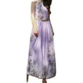 thumbnail image 1 of WILLBEST Robes Mini pour Femmes Aguichant Robe d'Été Bohème à Imprimé en Chiffon pour Femmes Robe Longue de Plage Robe de Bord de Mer, 1 of 3