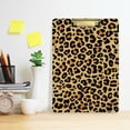 thumbnail image 6 of FMSHPON Leopard Clipboard Hardboard Wood Nursing Clip Board and Pull for Standard A4 Letter 13x9 inches, 6 of 7