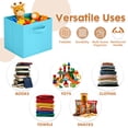 thumbnail image 3 of PinkSheep Collapsible Fabric Cube Storage Bins, Storage Cubes Organizer Bins Basket(10.5" x 10.5"), Sky Blue, 6 Pack, 3 of 8