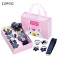 thumbnail image 1 of 18Pcs Kids Hair Accessories Set ;;; ;;; ;;; ;;; Girls Bowknot Hairpin Fluffy Elastic Head Rope Ties Styling Clips, 1 of 7
