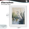 thumbnail image 4 of Stupell Industries Rustic Lodge King Of The Marsh White Framed Print Under Glass, 17 x 21, by Creative Studio, 4 of 8