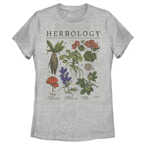 Harry Potter Women's Hogwarts Herbology Graphic Tee,