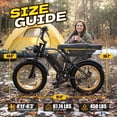thumbnail image 6 of TST Electric Bike for Adults, 750W Motor 20"x4" Fat Tire E Bicycle, E Mountain Bike, 48V/15Ah Battery SGS, Dual Suspension, 7 Speeds, 6 of 9