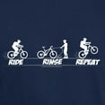 thumbnail image 3 of CafePress - Ride Rinse Repeat Dark T Shirt - Men's Classic Graphic Cotton T-Shirt, 3 of 4