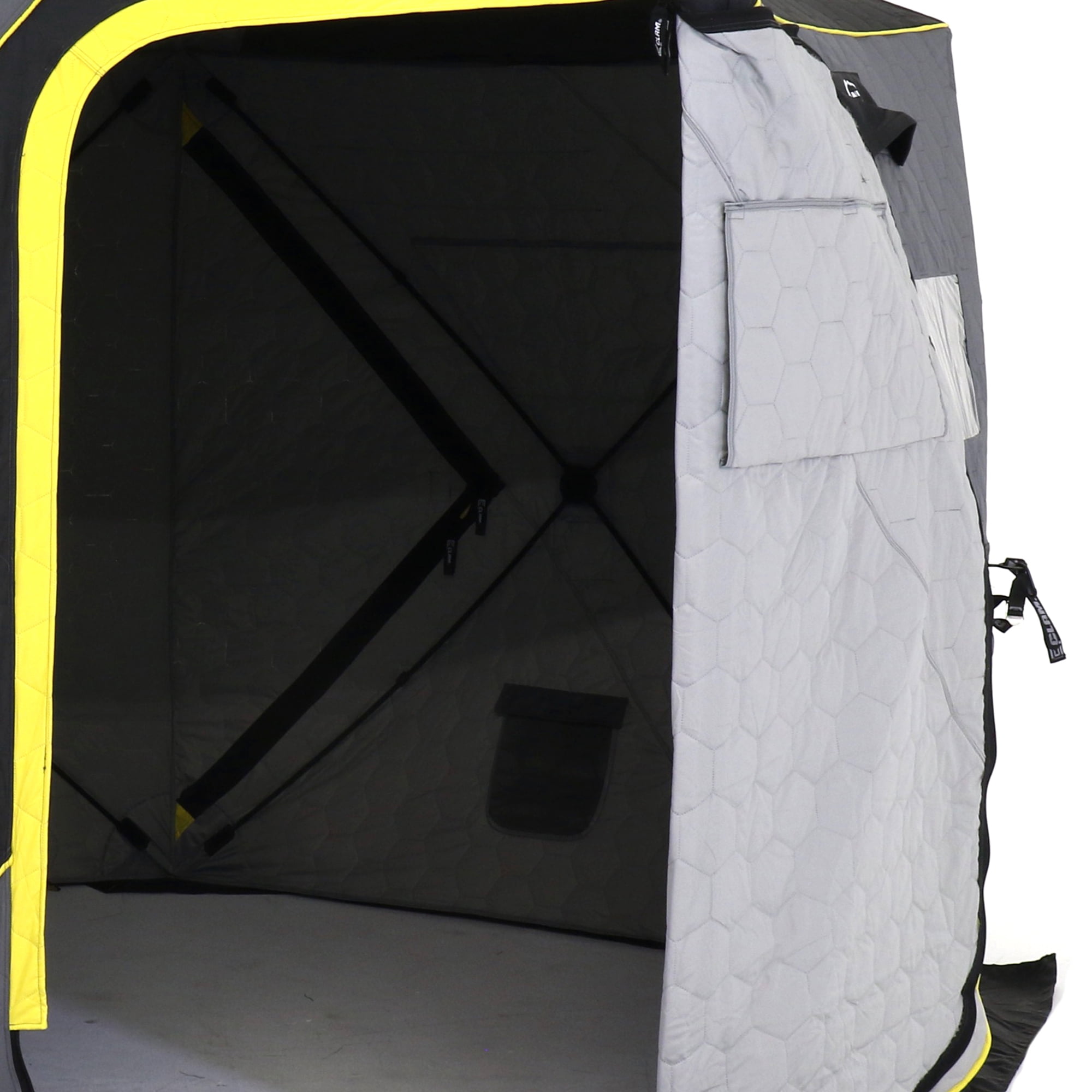 CLAM X-800 Portable 7 Person 15' x 8' Ice Fishing Thermal Hub Shelter Tent  