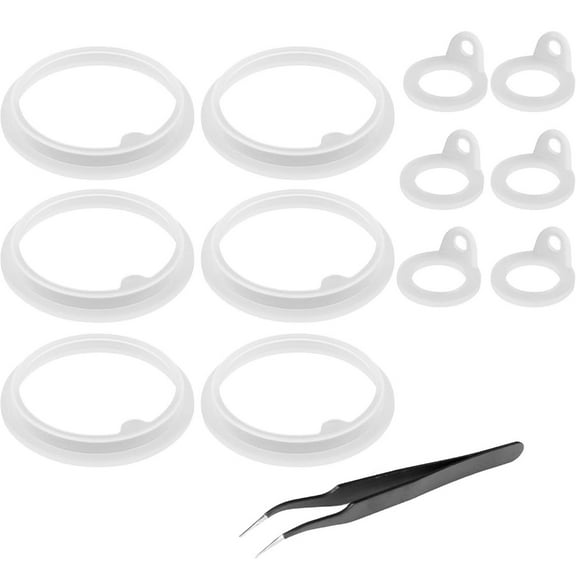 Pack of 13 Set Food Grade Silicone Seal Rings Water Bottle Accessories Spout Lid Gaskets for Home and Outdoor Activity