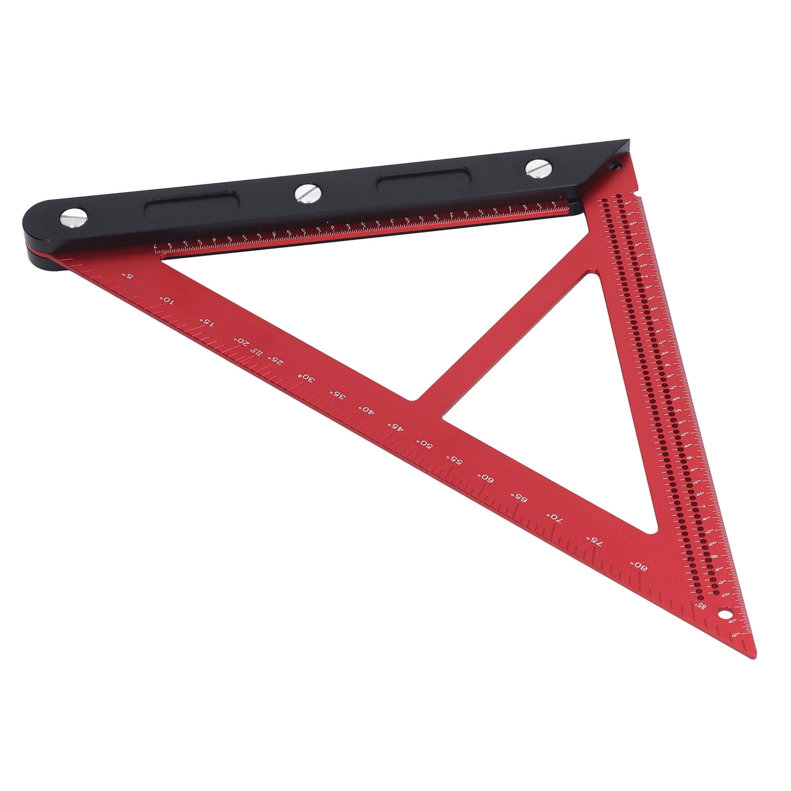 Ruler, Inch Scale Aluminum Alloy Carpenter Ruler Easy Operation High