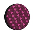 thumbnail image 2 of DouZhe Waterproof Spare Tire Cover, Romance Hearts Flowers Prints Adjustable Wheel Covers Fit for Jeep Trailer RV SUV Car, 16 inch, 2 of 7