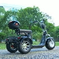 thumbnail image 3 of Ehoodax Adult Electric 3 Wheel Scooter 2000W Motor, Max Speed 35-45KM/H, Max Load 250KG, 3 of 7