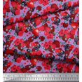 thumbnail image 3 of Soimoi Cotton Jersey Fabric Raspberry,Strawberry & Cherry Fruits Print Fabric by Yard 58 Inch Wide, 3 of 3
