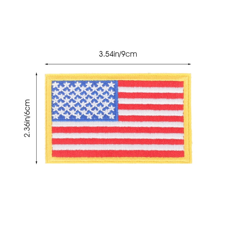 4Pcs Novelty Clothes Patches Creative American Flag Clothing Patches Iron  On Patches Decorations 