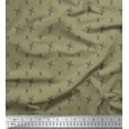 thumbnail image 1 of Soimoi Green Cotton Poplin Fabric Cross & Geometric Print Fabric by Yard 42 Inch Wide, 1 of 3