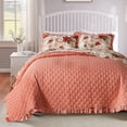 thumbnail image 2 of Greenland Home Fashions Wheatly Country Gingham Ruffle Quilt Set 3-Piece Full/Queen, 2 of 7