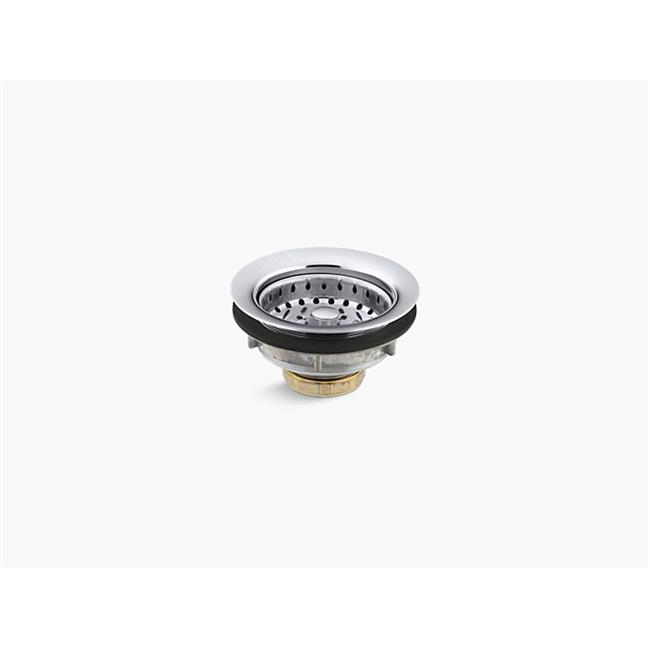 Kohler K8814CP Stainless Steel Sink Drain & Strainer for 3.5 to 4 in