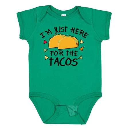 

Inktastic I m Just Here for the Tacos Cinco De Mayo Boys or Girls Baby Bodysuit
