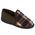 thumbnail image 2 of Zac & Evan Boys 11-5 Plaid Fleece Slipper Shoe(Red 13/1), 2 of 2