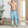 thumbnail image 3 of Cauagu Sea and Fish Mens Pajama Pants Sleep & Lounge Pants,PJ Bottoms with Pockets-Medium, 3 of 7