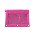 thumbnail image 4 of Djunllk Pencil Pouch 3 Ring Binder Pencil Case, Fabric Pencil Bag with Smooth Zipper Mesh Clear Window, Pencil Case Pouch for Binder, 3 Reinforced Grommets, Zipper Pouch Cute Pencil Case, 9.8x7.5 In, 4 of 8