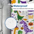 thumbnail image 4 of Halloween Shower Curtain, Cute Dinosaurs Polyester Fabric Bathroom Decor Curtain, Machine Washable Waterproof, Halloween Holiday Gift for Women Men, 72 x 72 Inches, 4 of 7