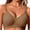 Brown, variant on Women Wireless Bra Push-Up Cut-Out Teardrop Mesh Breathable High-Elastic Yoga Fitness Daily Wear Pink 34 (M)