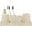 Beige, variant on ZCCZ -Beige Bathroom Accessories Set 4 Pcs - Toothbrush Holder, Soap Dispenser, Vanity Tray, Bathroom Tumbler - Countertop Vanity Organizer - Bathroom Accessory Set- Toothbrush Holder Set, Stone Sets