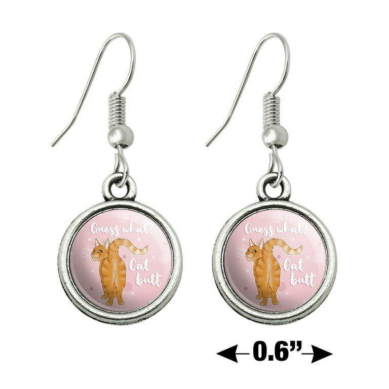 Cat shop butt earrings