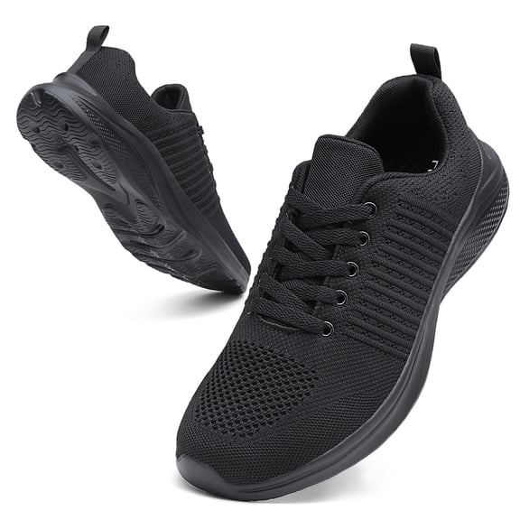 Men Walking Wide Shoes Fashion Sneakers Mesh Workout Casual Sports Non Slip Shoes Black 13 Wide