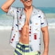 thumbnail image 4 of Camisas hawaianas de moda para hombres, camisas de manga corta con estampado de anclas y hongos, lindas camisetas de dibujos animados para niños, camisas de playa para vacaciones de verano para mujere, 4 of 5