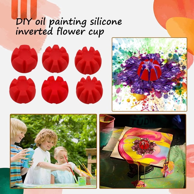 Vaso para verter flores - 6 piezas 5-10 ranuras Coladores de flores Verter suministros de pintura Likrtyny Para estrenar