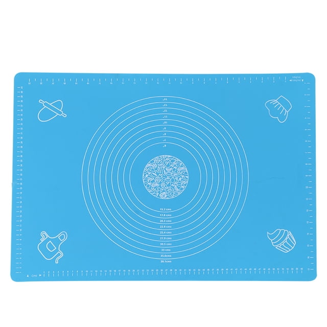 Dough Mat, Silicone Dough Mat Portable Baking Mat, For Cooking Kitchen Use Baking Home Use Blue