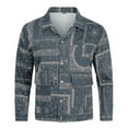 thumbnail image 1 of Mystdiy Mens Printed Lapel Jacket, 1 of 5