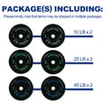 thumbnail image 5 of BalanceFrom Olympic Bumper Plate Weight Plate with Steel Hub, Black, 160 lbs Set, Multiple Packages, 5 of 12