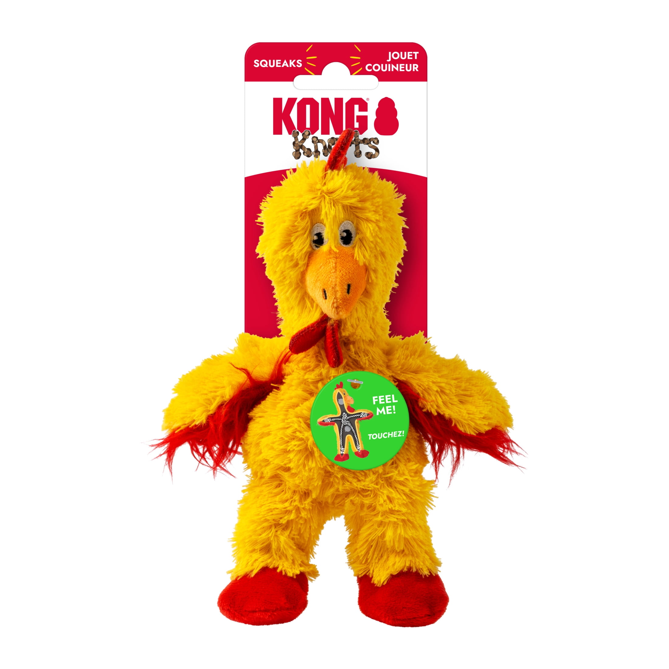 KONG® Knots Squeaker Dog Toy, Chicken, Small