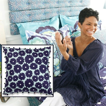 - Amy Butler Dream Daisy Decorative Pillow (Flower Pattern)