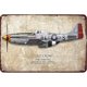 thumbnail image 1 of Placa Metal Vintage Fighter Pintura Hierro Rectangular Arte Pared Bar 40x30cm, 1 of 9