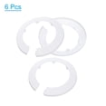thumbnail image 3 of Uxcell 2.95"/75mm Flange Water Pipe Cover Decoration PP Plastic Escutcheon Collar Drain Line Cover, White 6Pcs, 3 of 6