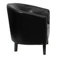 thumbnail image 4 of Flash Furniture Black LeatherSoft Barrel Shaped Guest Chair, 4 of 5