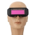 thumbnail image 2 of Solar-Powered Auto-Dimming Welding Goggles with High-Sensitivity Probe, 4-6 Bright/9-13 Dark Levels, PC Lens Anti-UV/Infrared/Glare/Shock, Adjustable Frame & Legs, Scratch-Resistant Wear-Resistant, 2 of 7