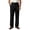 Black, variant on Fengqque Men's Solid Color Loose Straight-Leg Casual Pleated Dress Pants with Pockets White XL
